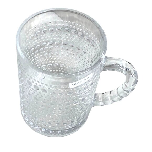 Godinger Clear Textured Glass Coffee Mug - Picture 8 of 9